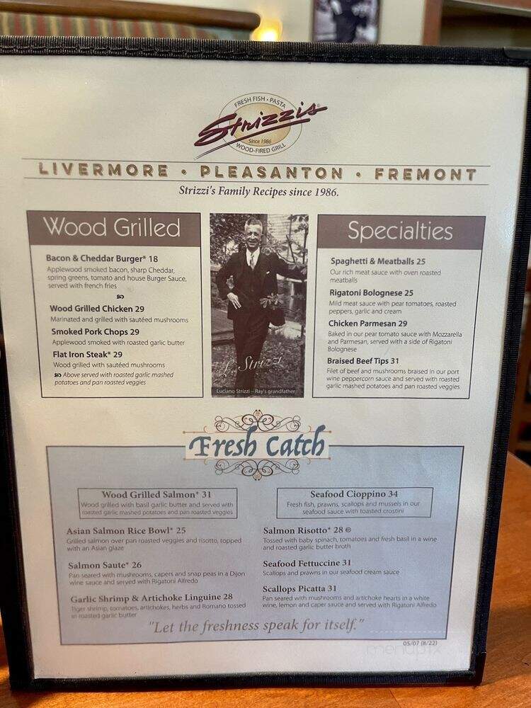 Strizzis - Fremont, CA menu_pic