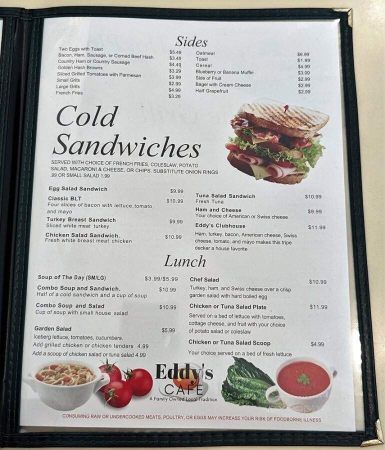 Eddy's Cafe - Virginia Beach, VA menu_pic