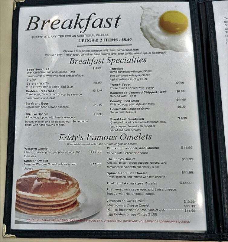 Eddy's Cafe - Virginia Beach, VA menu_pic