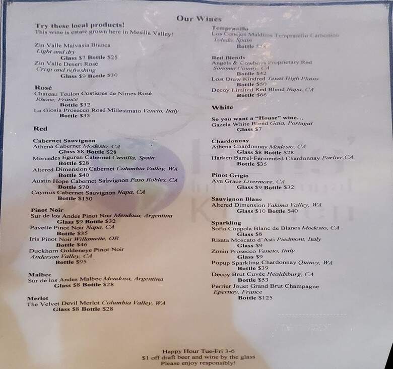 Rulis' International Kitchen - El Paso, TX menu_pic