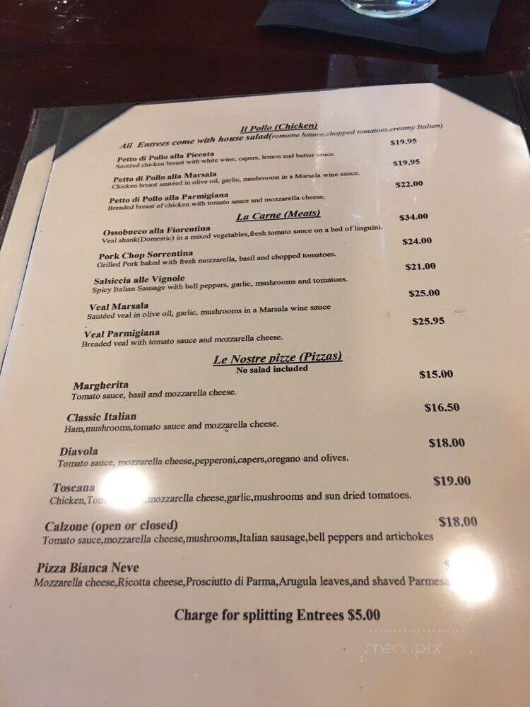 Cafe Piazza - Dana Point, CA menu_pic