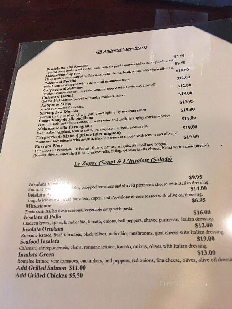 Cafe Piazza - Dana Point, CA menu_pic