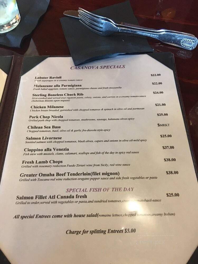Cafe Piazza - Dana Point, CA menu_pic