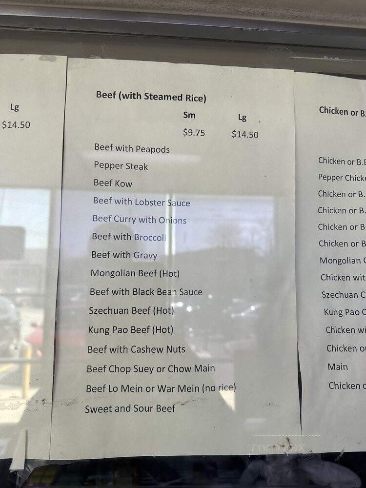 Fung's Chop Suey - Chicago, IL menu_pic