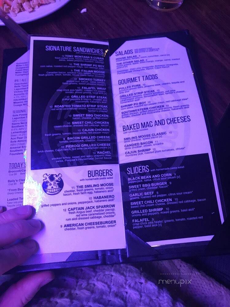 Smiling Moose - Pittsburgh, PA menu_pic
