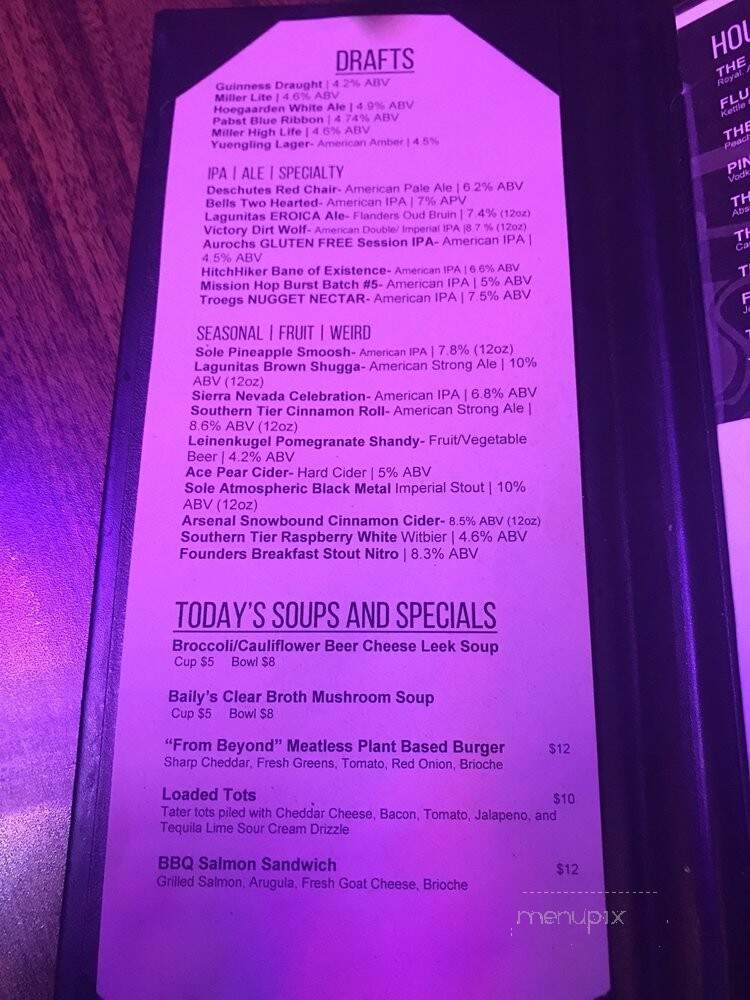 Smiling Moose - Pittsburgh, PA menu_pic
