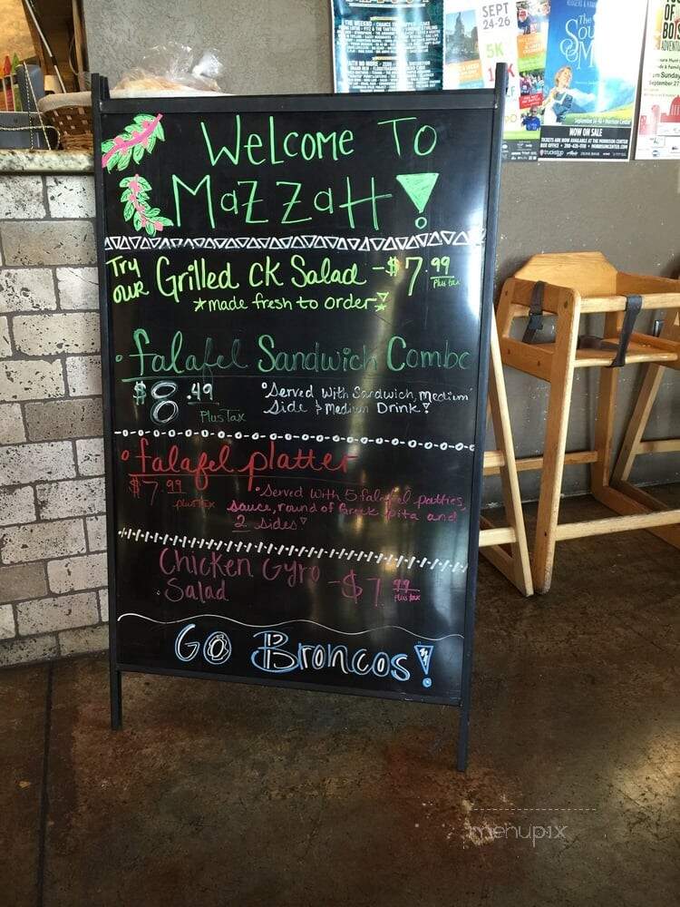 Mazzah - Boise, ID menu_pic