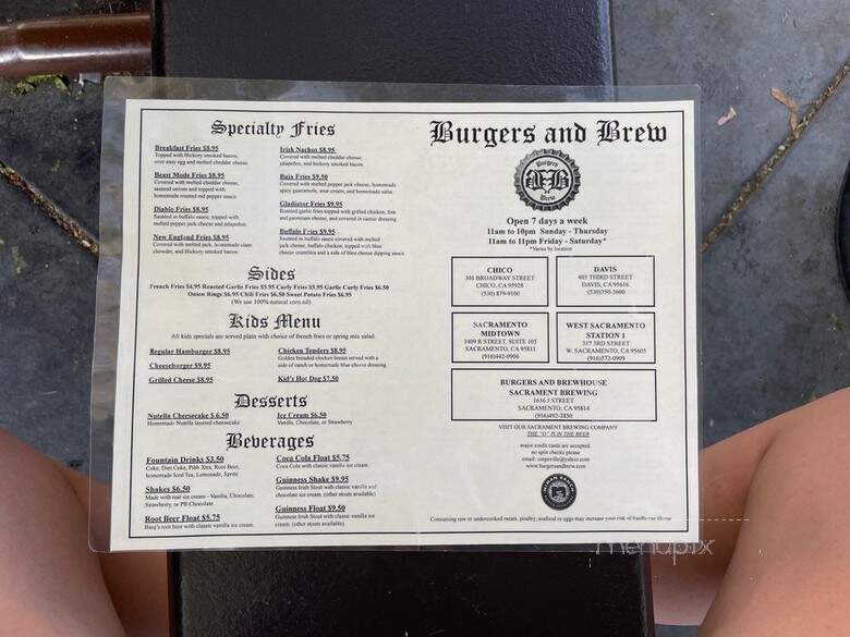 Burgers & Brew - Chico, CA