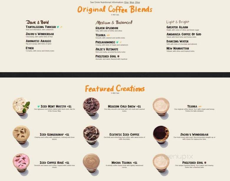 Philz Coffee - Palo Alto, CA menu_pic
