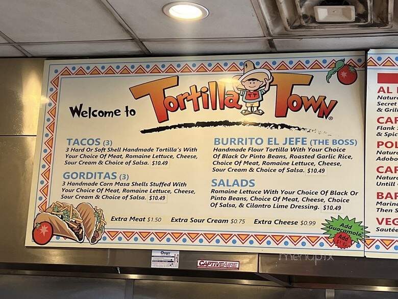 Tortilla Town - Paso Robles, CA menu_pic