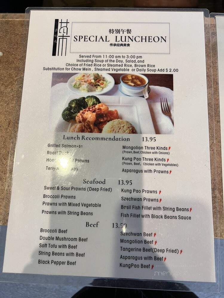 Leo's Chinese Restaurant - Danville, CA menu_pic