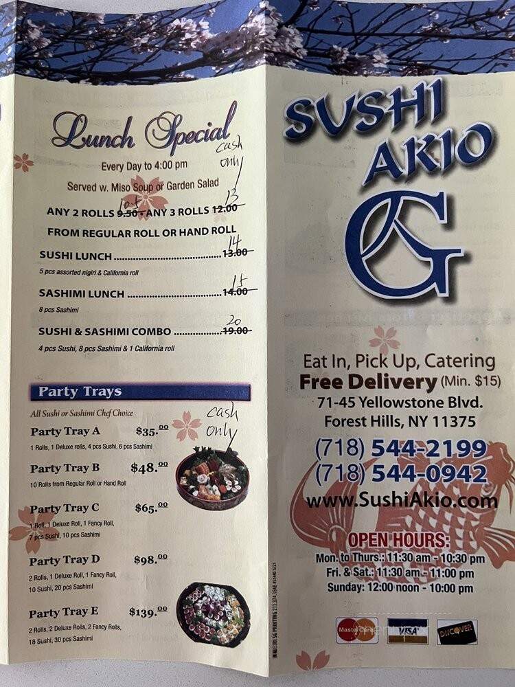 Sushi Yasu - Flushing, NY menu_pic