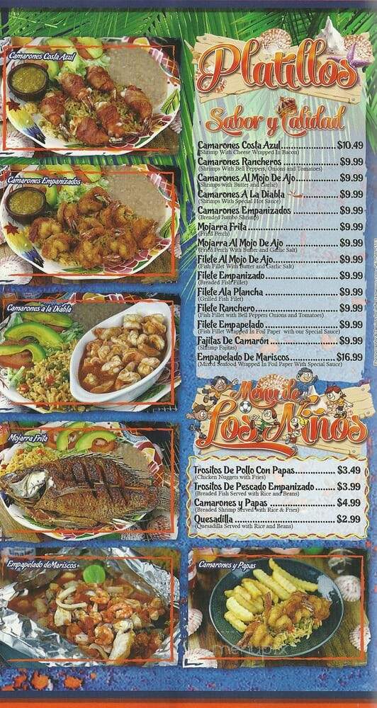 Mariscos Puerto Nuevo - South Gate, CA menu_pic