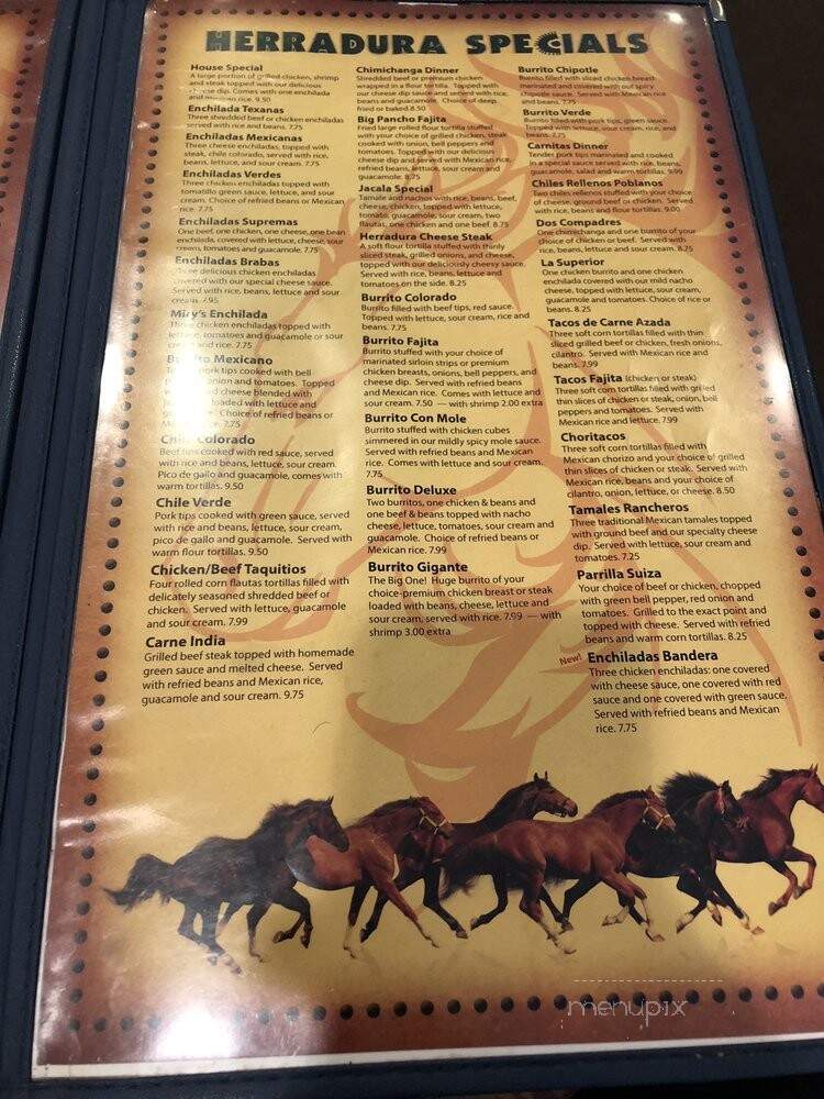 Herradura - Bloomington, IL menu_pic