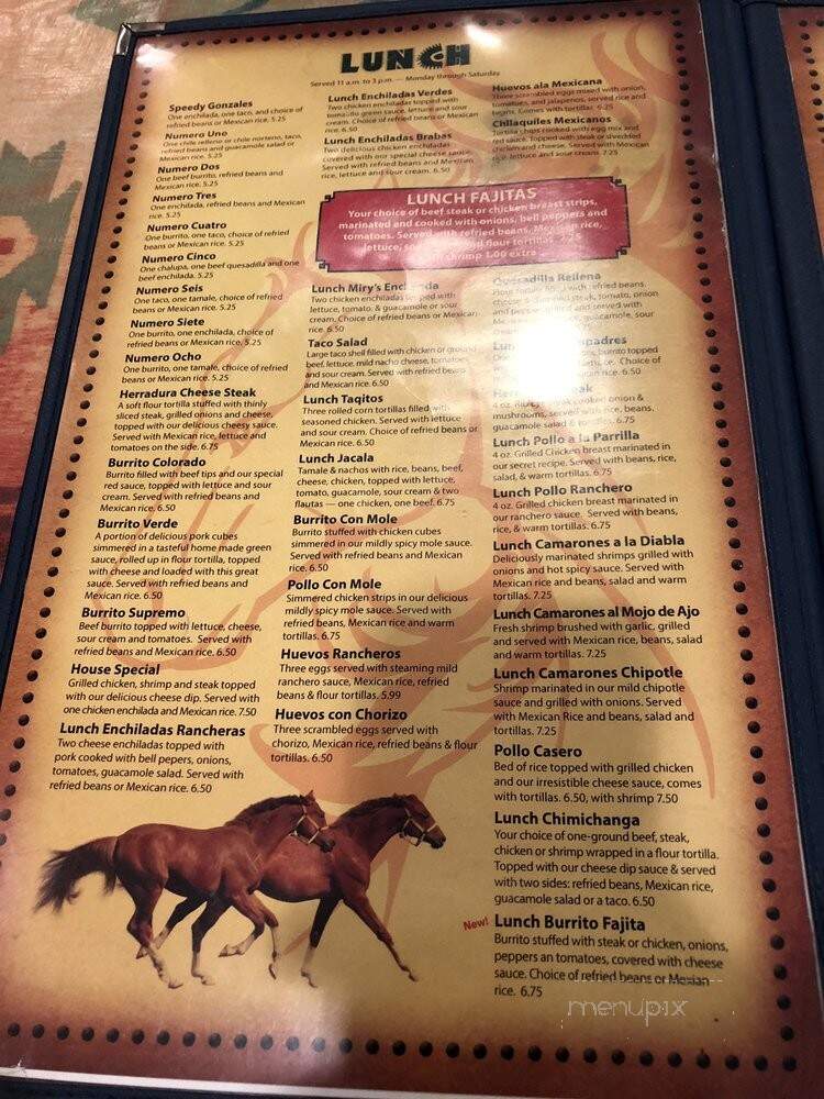 Herradura - Bloomington, IL menu_pic