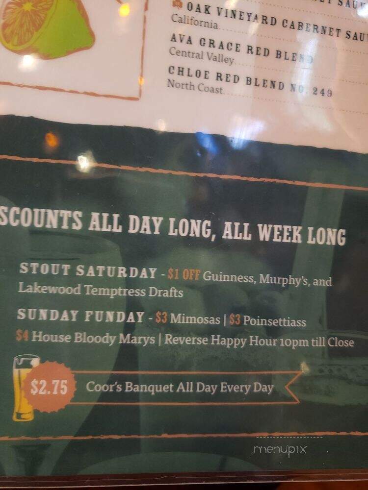 Delaney's Irish Pub - McKinney, TX menu_pic