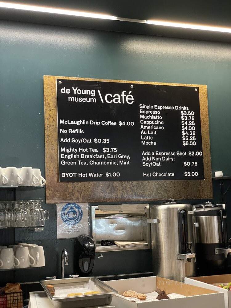 De Young Cafe - San Francisco, CA menu_pic