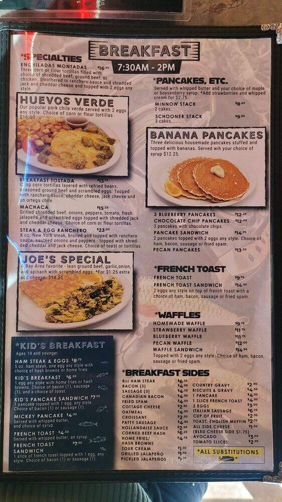 The Lake Bar & Grill - Sparks, NV menu_pic