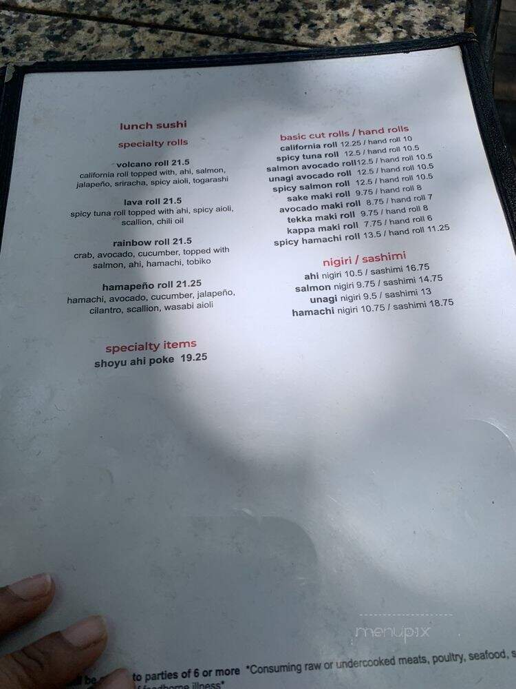 Three's Bar & Grill - Kihei, HI menu_pic
