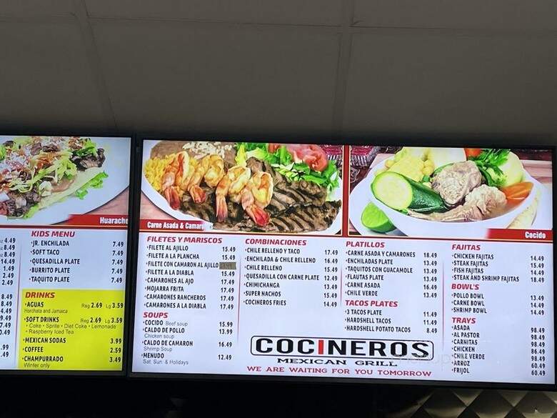 Cocineros - Pomona, CA menu_pic