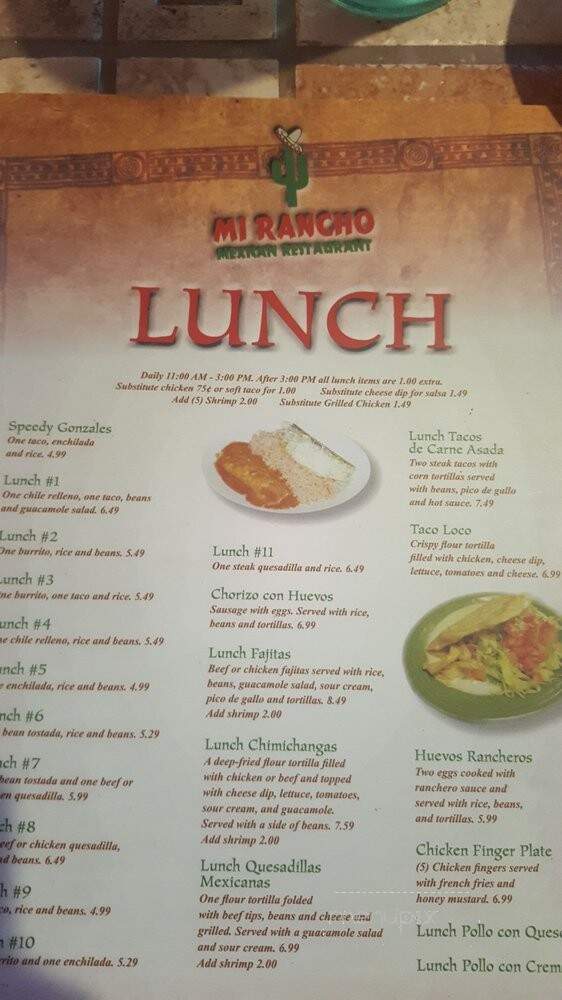 Family Restaurants - Martinez, GA menu_pic