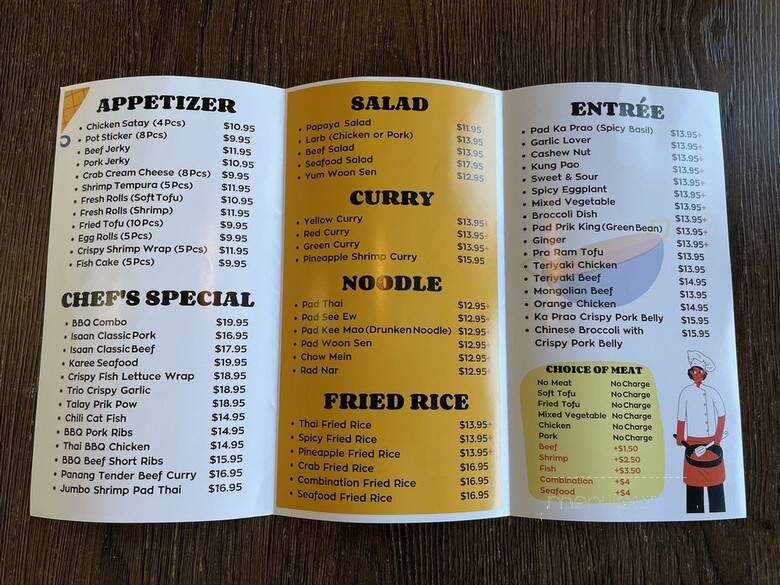 Cozy Thai Cuisine - West Covina, CA menu_pic