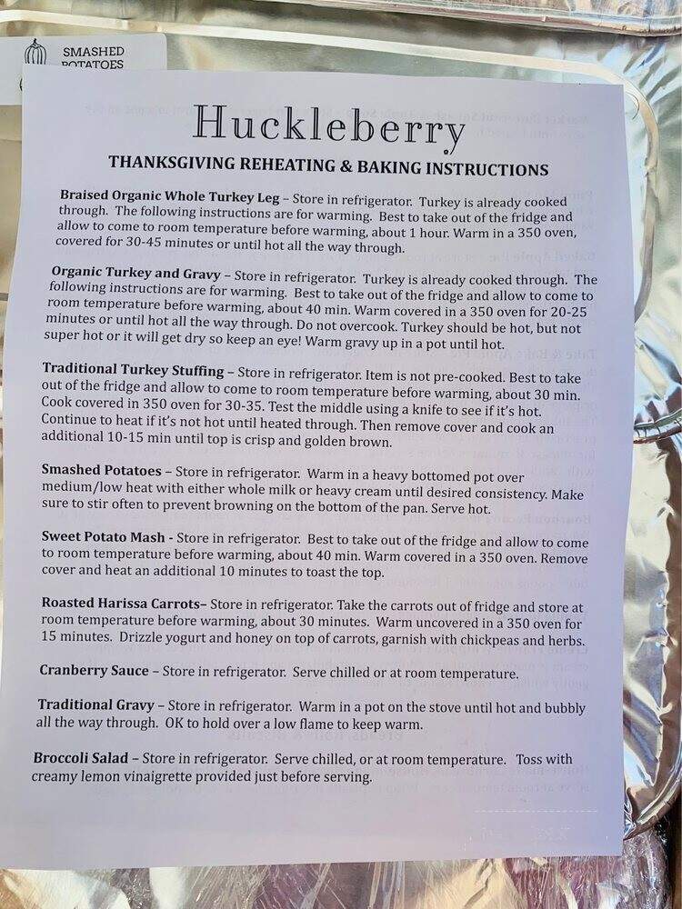 Huckleberry - Santa Monica, CA menu_pic