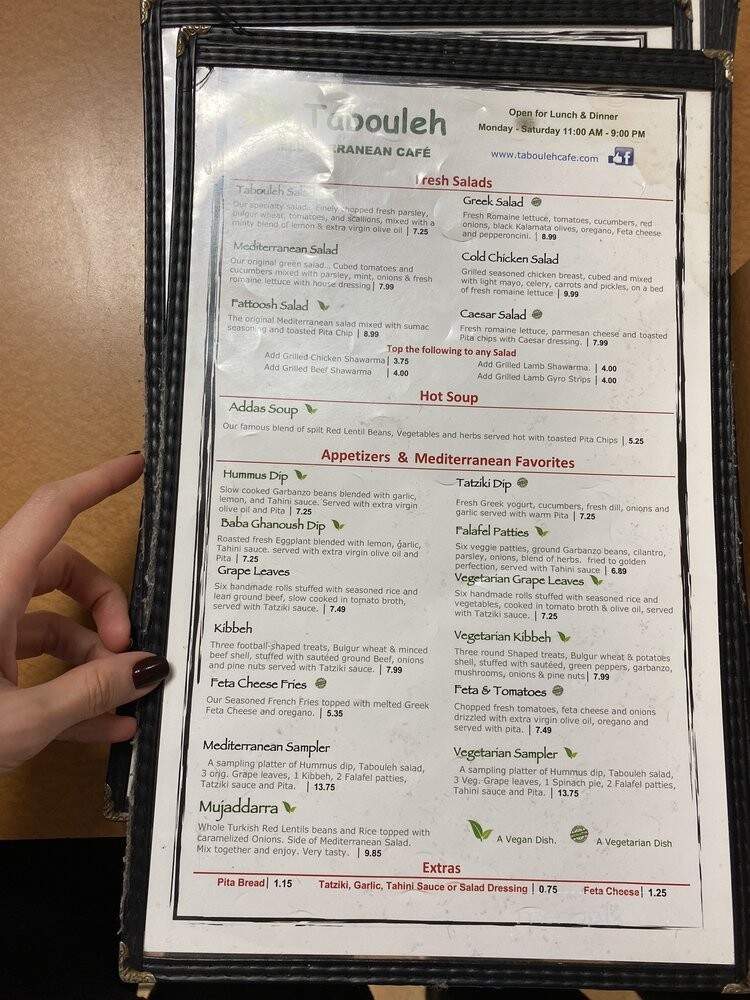 Tabouleh - a Mediterranean Market - Jacksonville, FL menu_pic