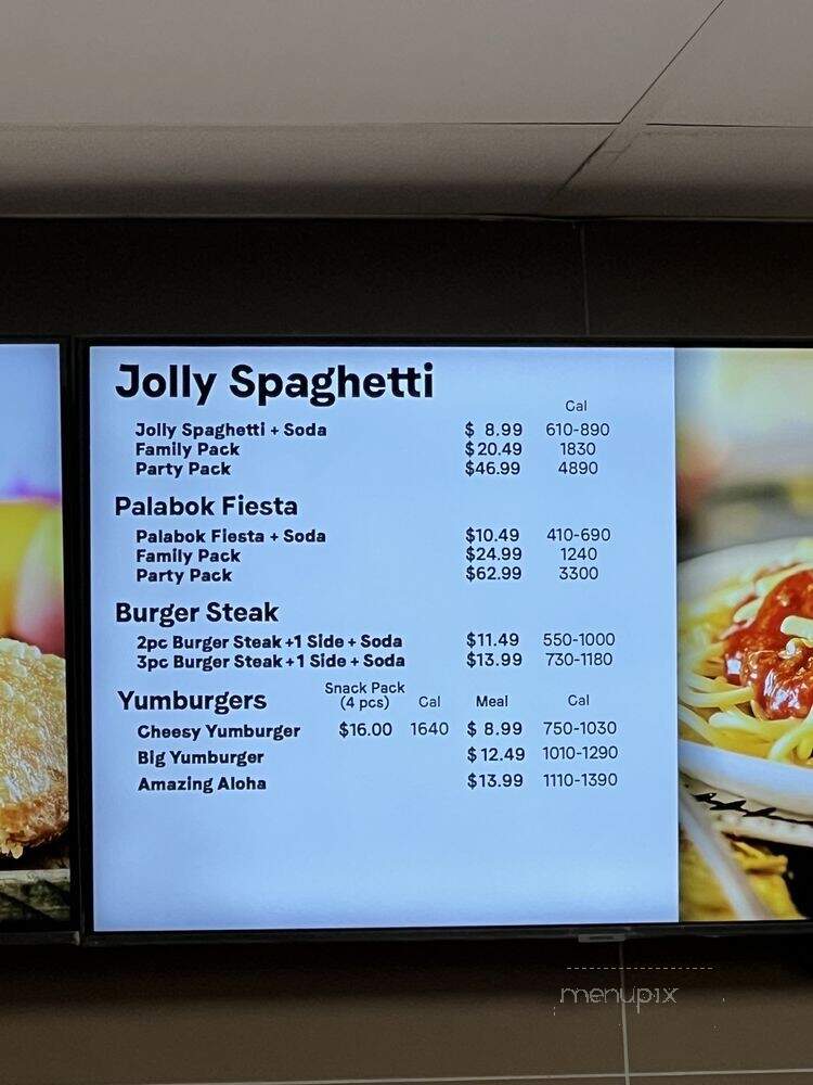 Jollibees - Milpitas, CA menu_pic