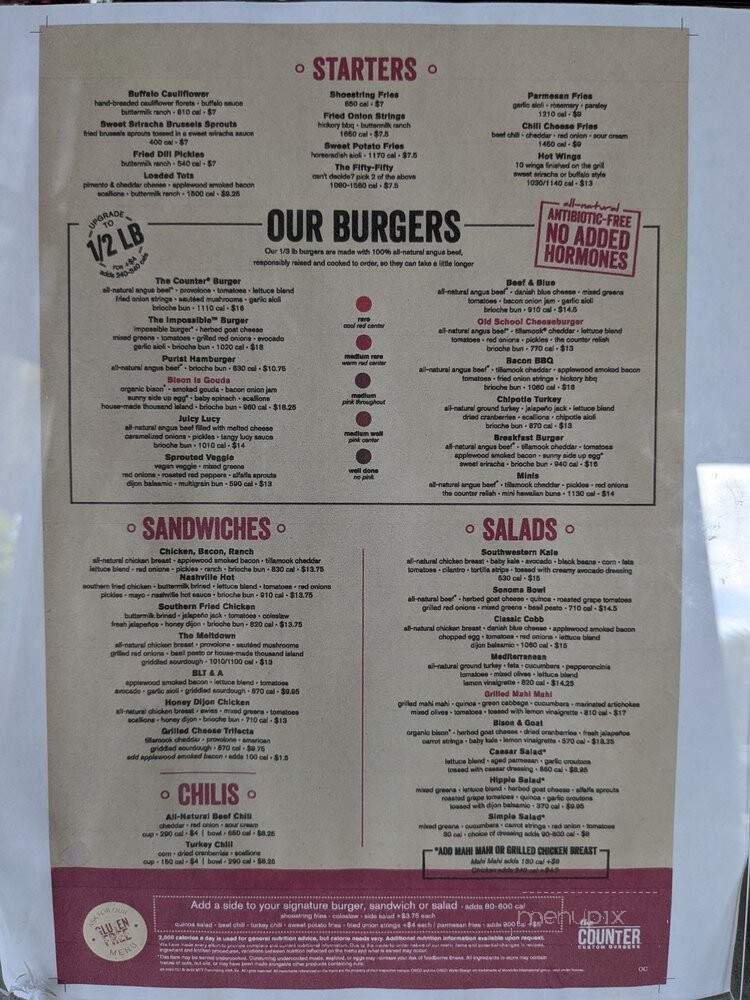 The Counter - Irvine, CA menu_pic
