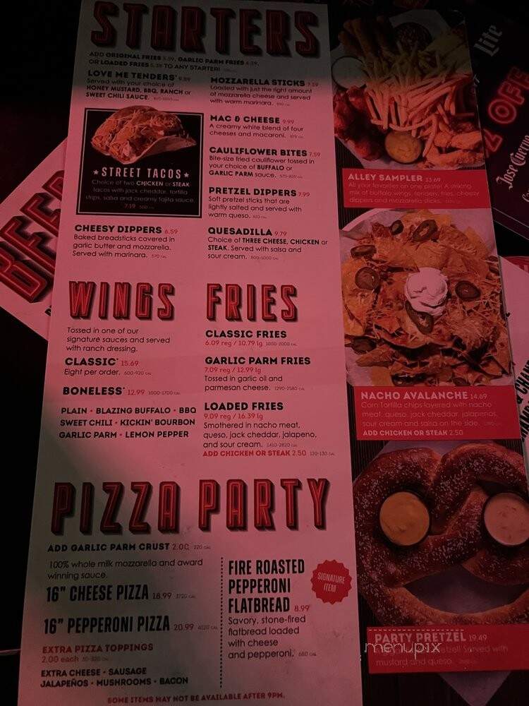 Garage - Seattle, WA menu_pic