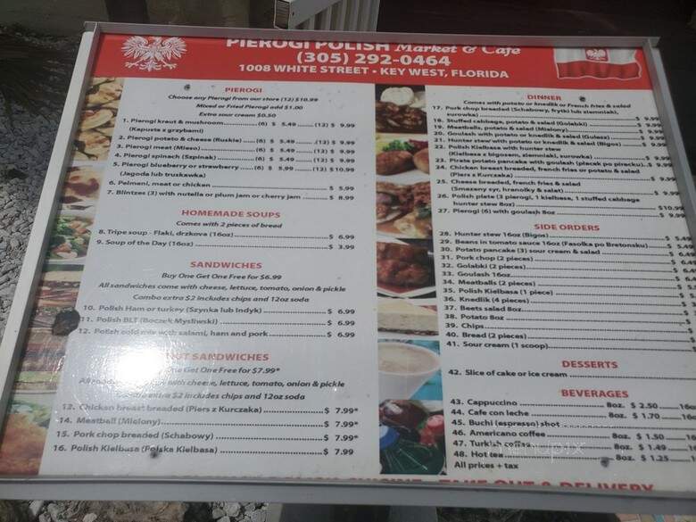 Pierogi Market Place - Key West, FL menu_pic
