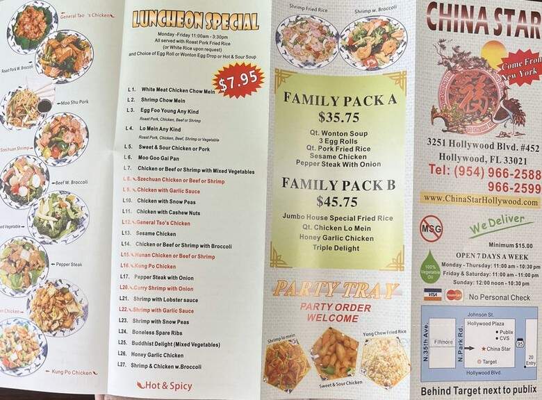 China Star - Hollywood, FL menu_pic