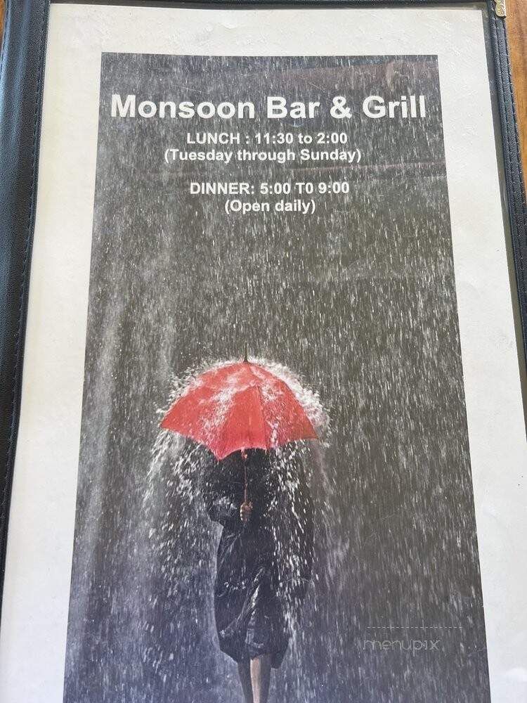 Monsoon India - Kihei, HI menu_pic