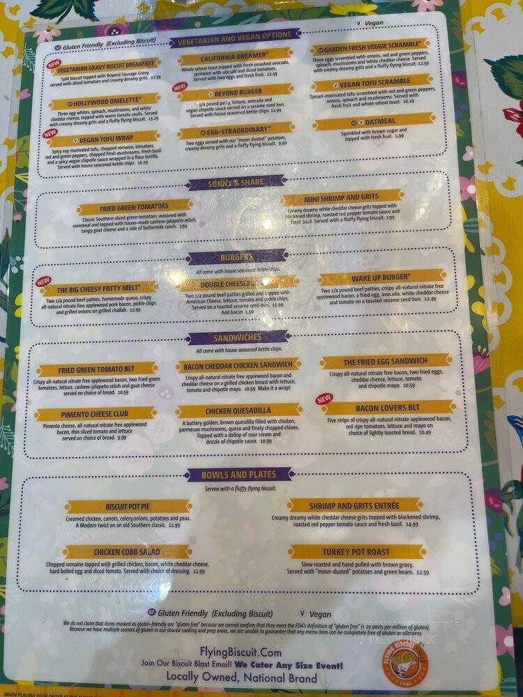 Flying Biscuit Cafe - Atlanta, GA menu_pic