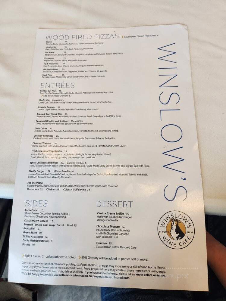 Winslow's Wine Cafe - Fort Worth, TX