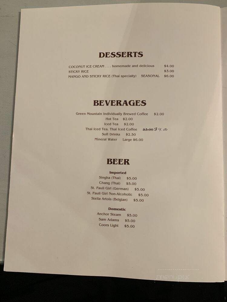 Bangkok - Danbury, CT menu_pic