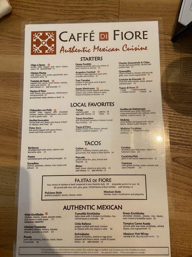 Caffe Di Fiore - The Woodlands, TX