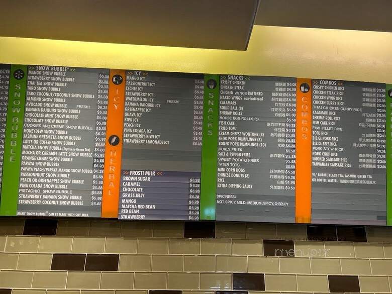 Tapioca Express - San Diego, CA menu_pic
