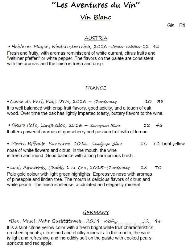 Pierre Loti - New York, NY menu_pic