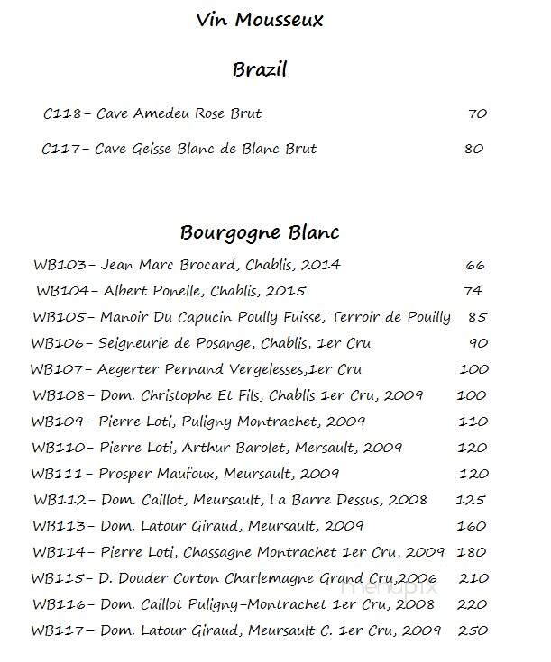 Pierre Loti - New York, NY menu_pic