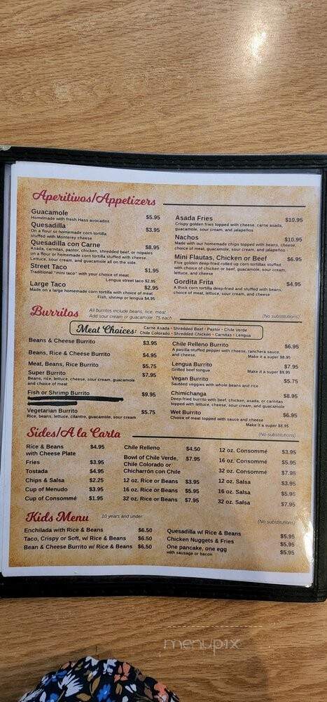 Mama Lupita's - Salinas, CA menu_pic