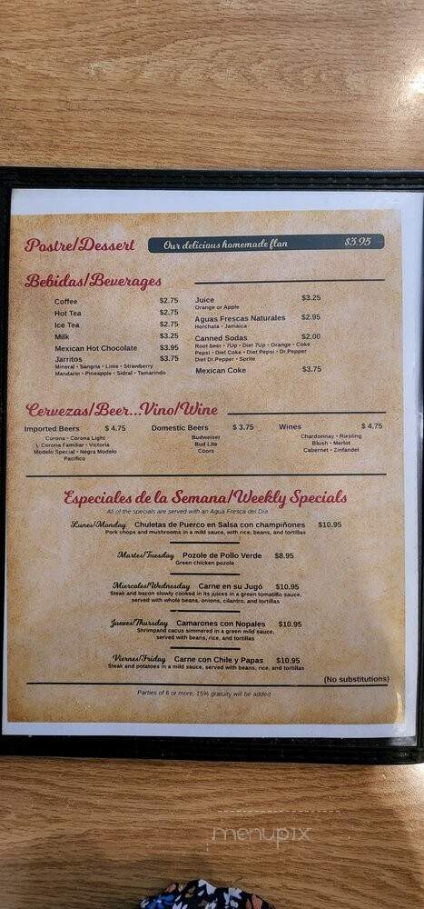 Mama Lupita's - Salinas, CA menu_pic