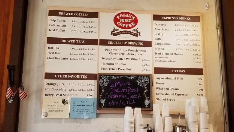 Polly's Gourmet Coffee - Long Beach, CA menu_pic