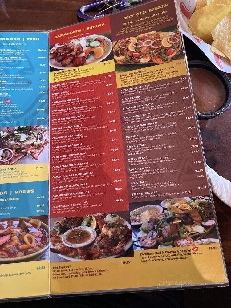 El Tapatio - Denver, CO menu_pic