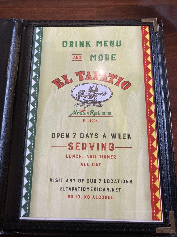 El Tapatio - Denver, CO menu_pic