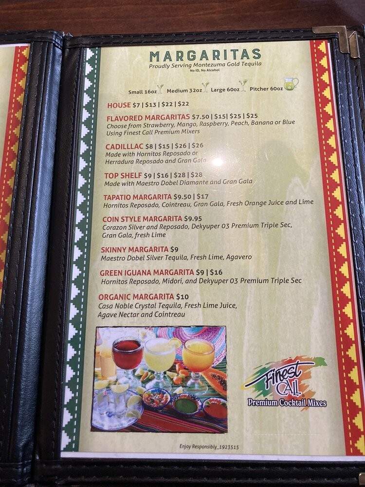 El Tapatio - Denver, CO menu_pic
