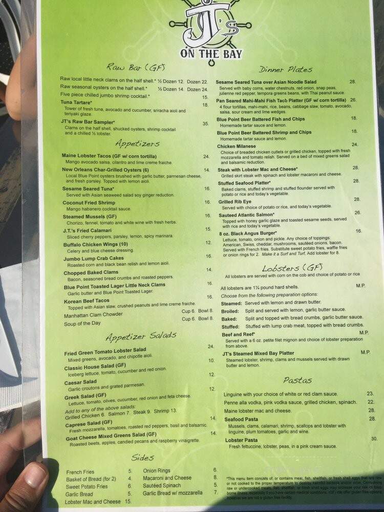 J's on the bay - Blue Point, NY menu_pic