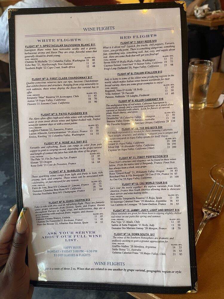 Cru A Wine Bar - Austin, TX menu_pic