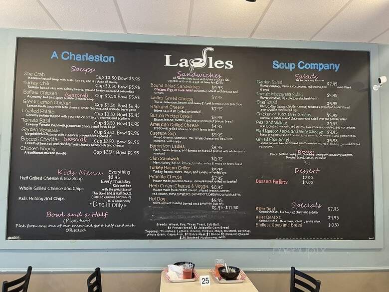 Ladles Homemade Soups - Charleston, SC menu_pic
